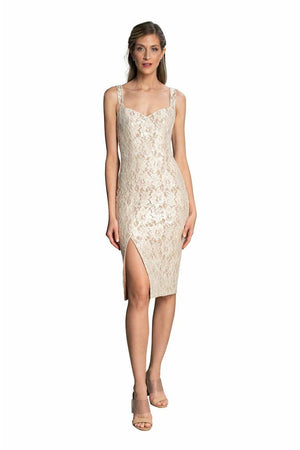 Cadence Dress / OFF WHITE/NUDE