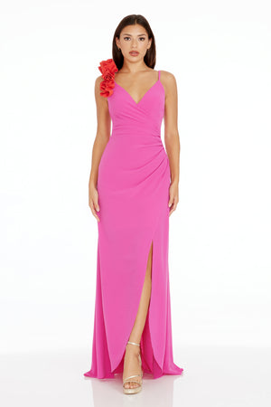 Camelia Gown / BRIGHT FUCHSIA-POPPY