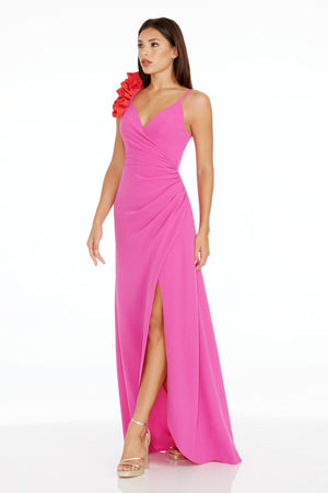 Camelia Gown / BRIGHT FUCHSIA-POPPY