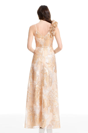 CAMELIA DRESS / GOLD-SILVER MUL