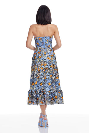 CARINA DRESS / SKY BLUE MULTI