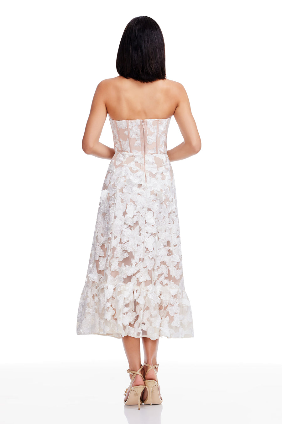 dress the population carina strapless sequin midi dress Carina Dress