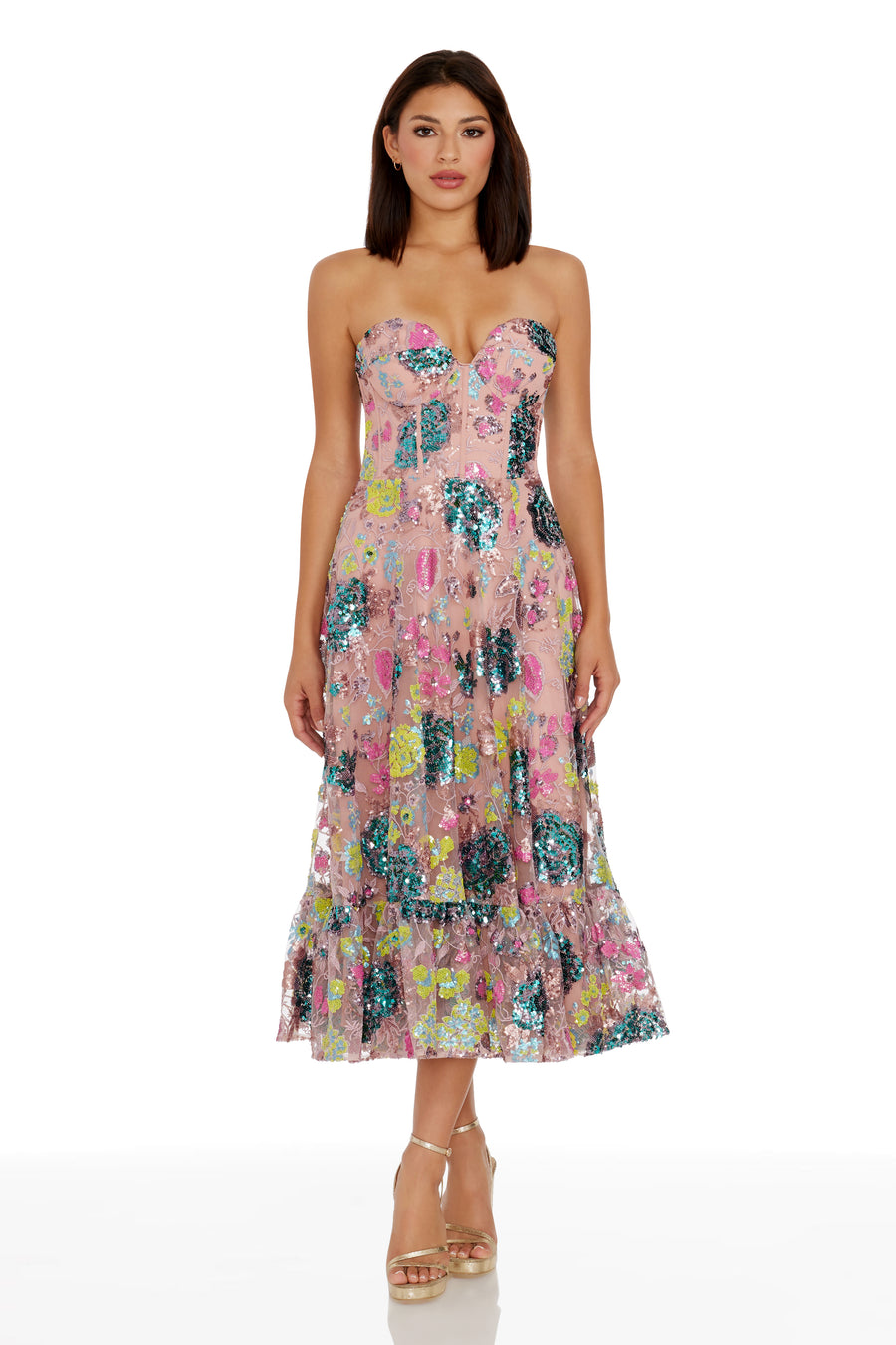 Carina Dress / BLUSH MULTI