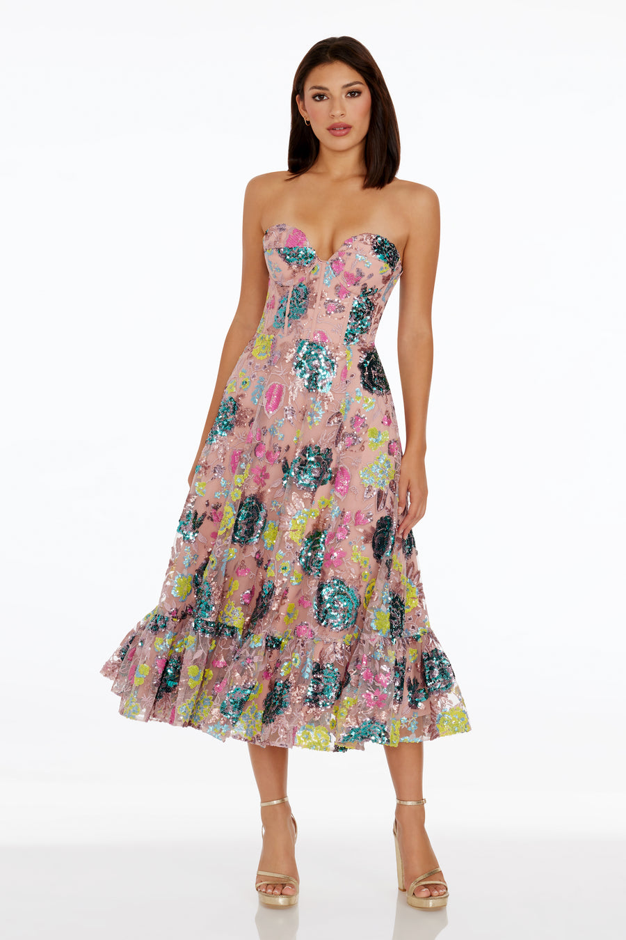 Carina Dress / BLUSH MULTI