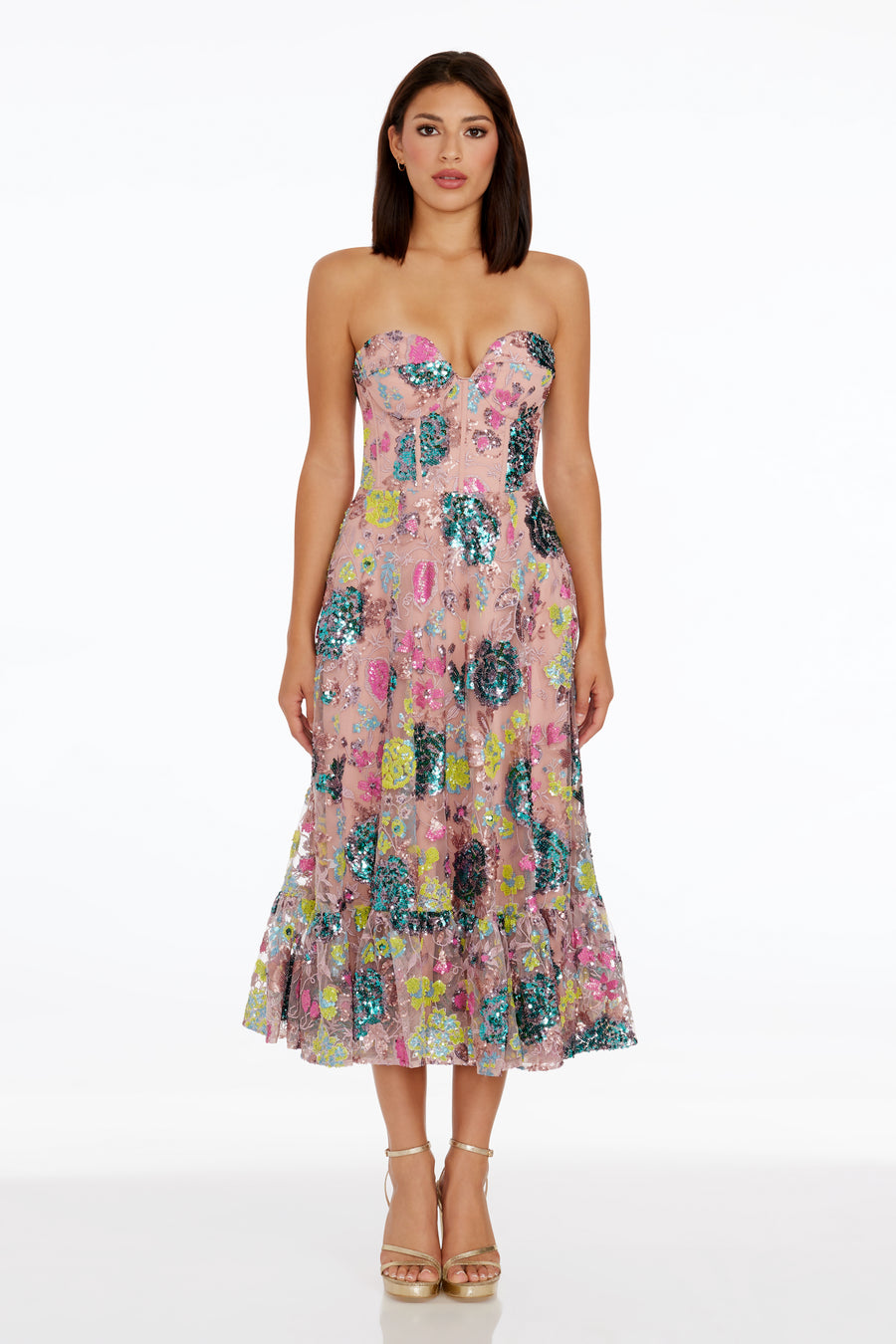 Carina Dress / BLUSH MULTI