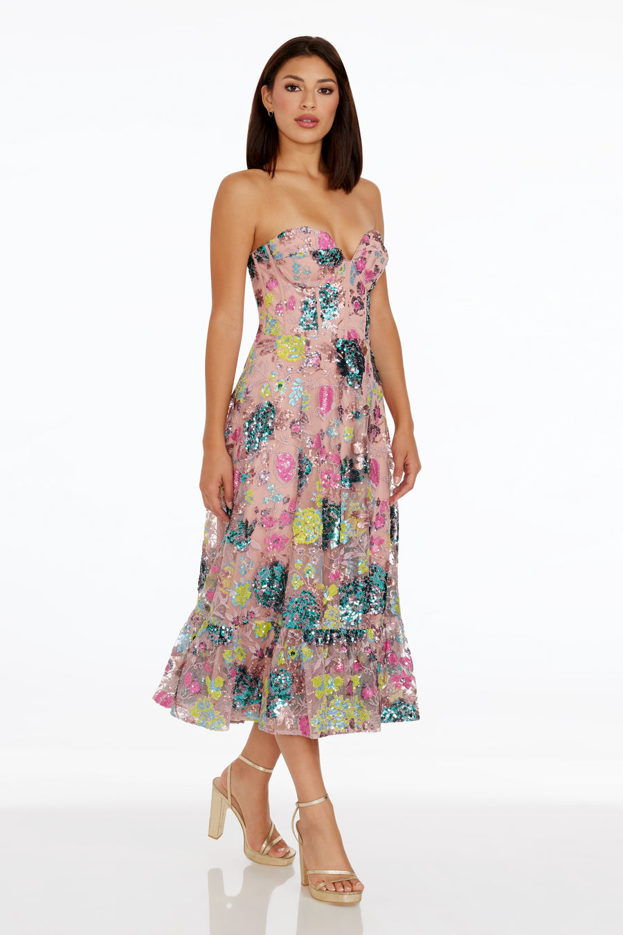 Carina Dress / BLUSH MULTI