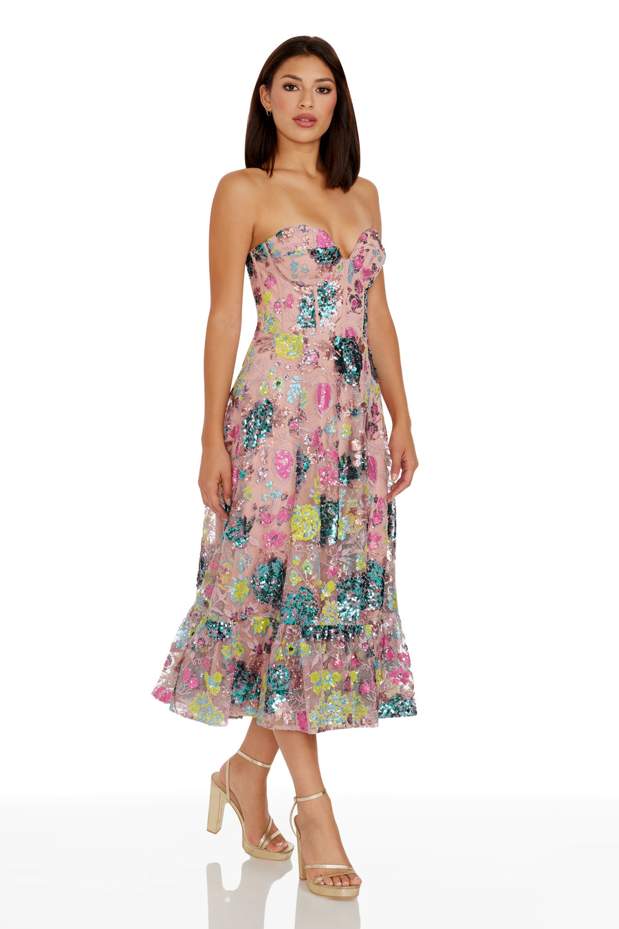 Carina Dress / BLUSH MULTI