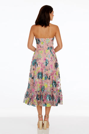 Carina Dress / BLUSH MULTI