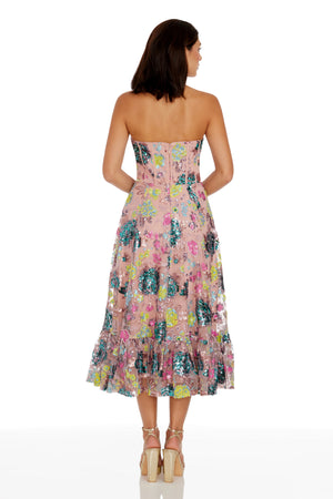 Carina Dress / BLUSH MULTI