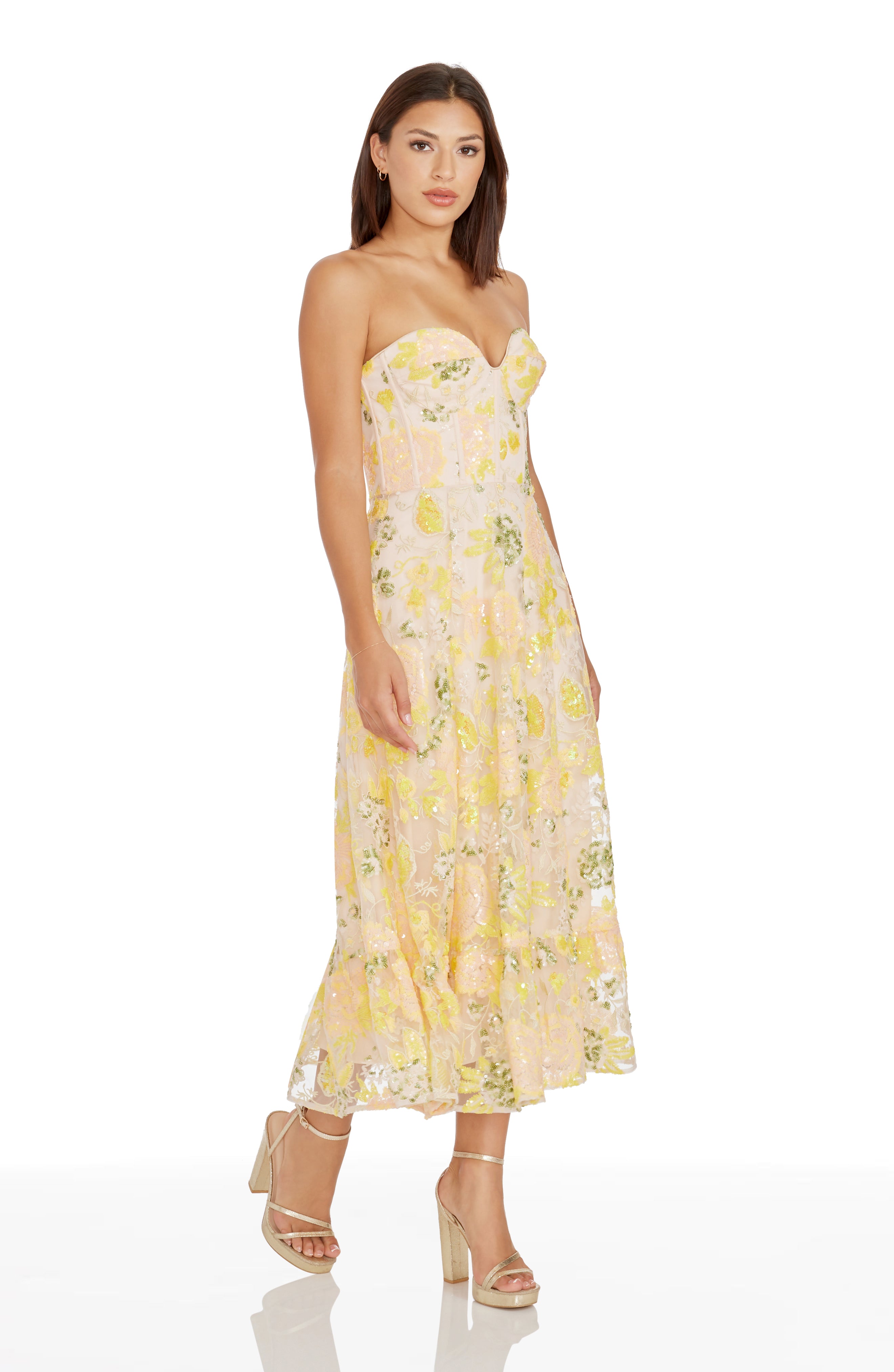 dress the population sabrina floral embroidered dress NEW Dress the Population Floral Embroidered Dress Size S Mesh Black Cocktail