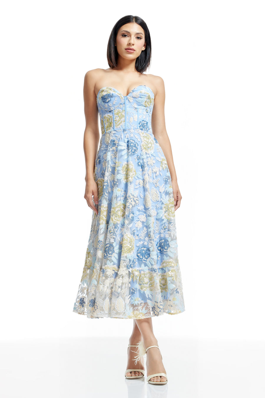 Carina Dress / SKY MULTI