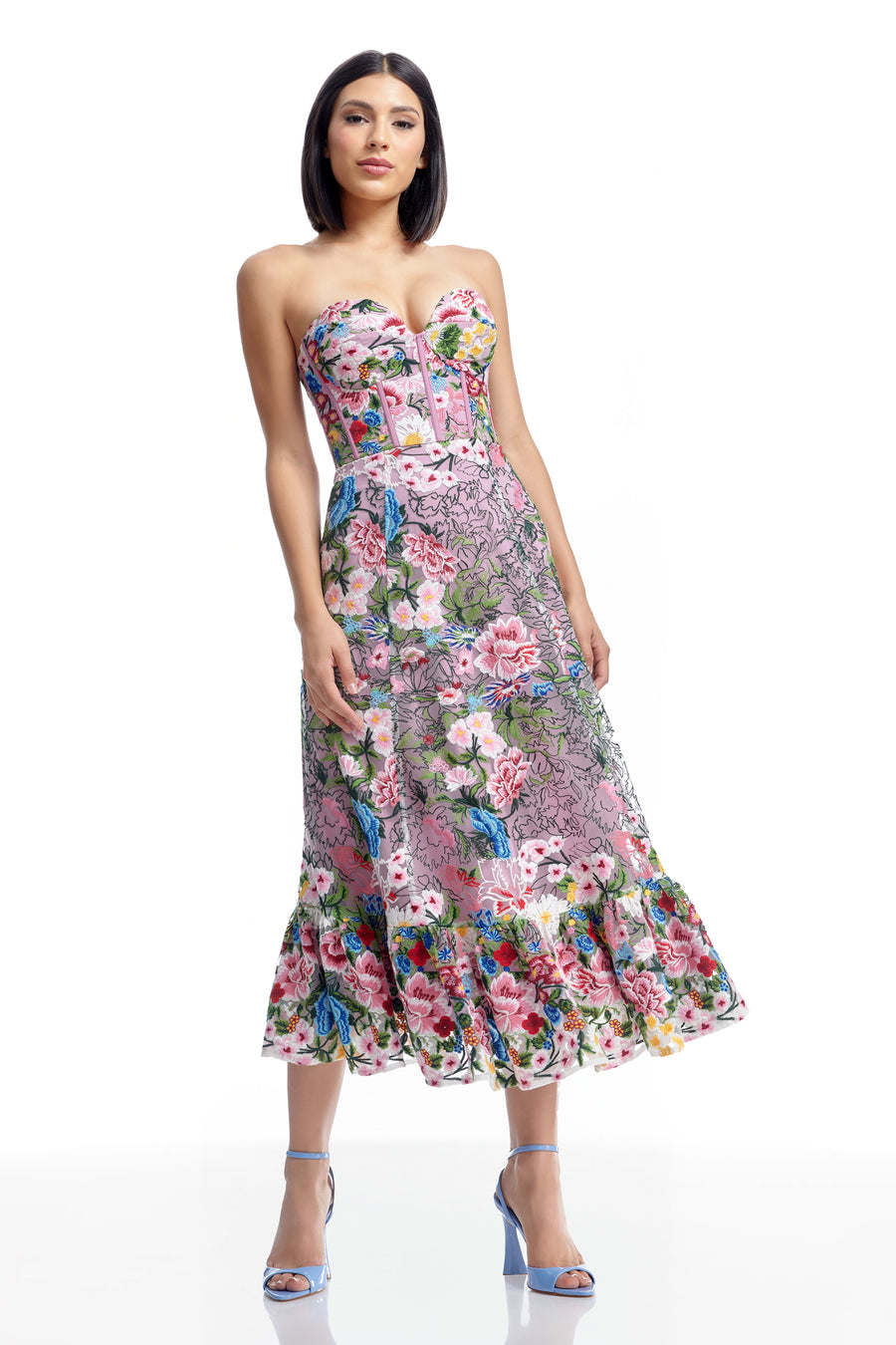 Carina Dress / Blush Multi