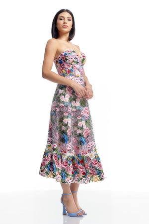 Carina Dress / Blush Multi