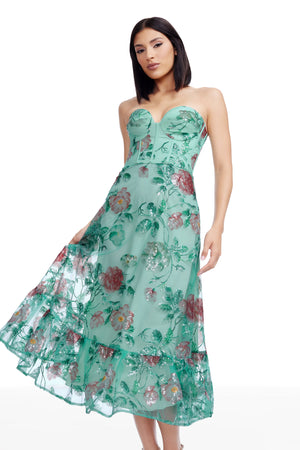 Carina Dress / SAGE MULTI