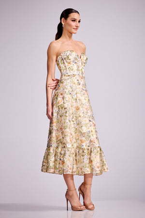 Carina Dress / IVORY MULTI