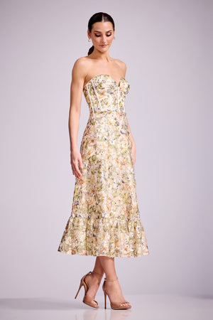 Carina Dress / IVORY MULTI