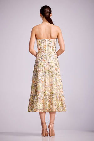 Carina Dress / IVORY MULTI