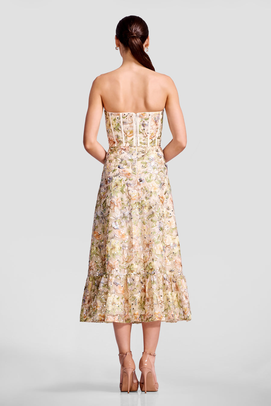 Carina Dress / IVORY MULTI