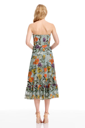 CARINA DRESS / SAGE MULTI