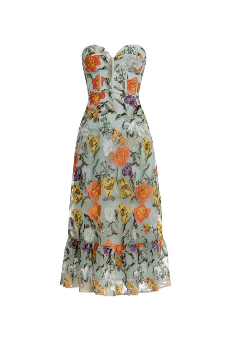 CARINA DRESS / SAGE MULTI