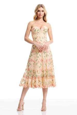 CARINA DRESS / BLUSH MULTI