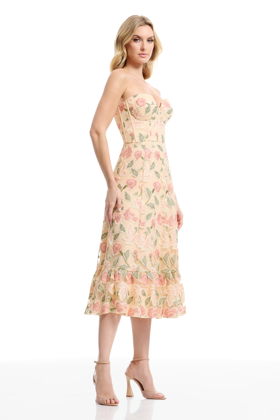 CARINA DRESS / BLUSH MULTI