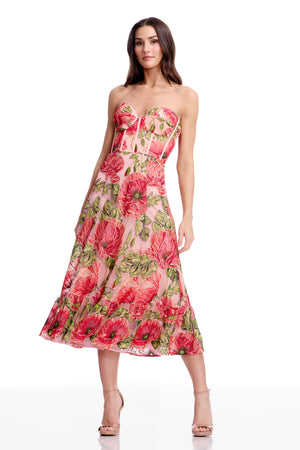Carina Dress / PEACH MULTI