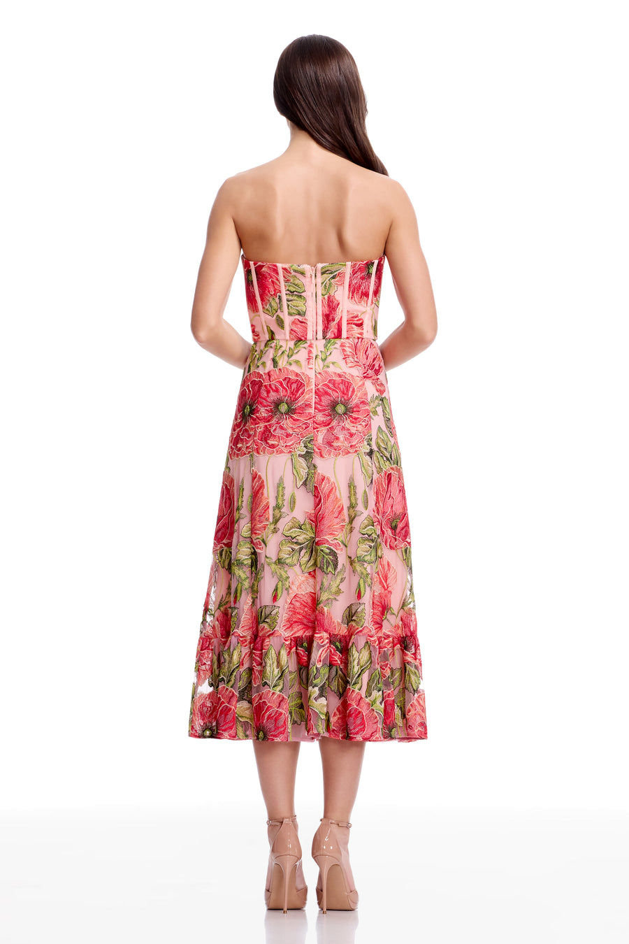 Carina Dress / PEACH MULTI