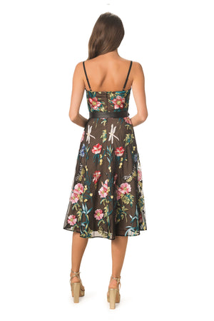 Carlita Dress / BLACK MULTI