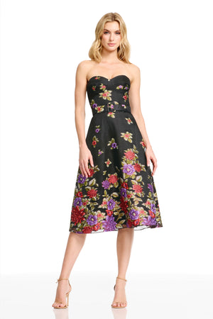 CARLITA DRESS / BLACK MULTI