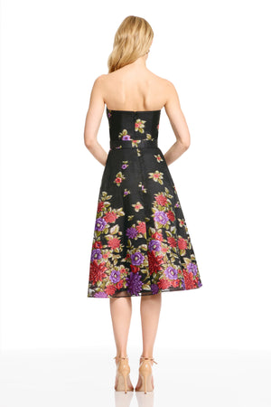 CARLITA DRESS / BLACK MULTI