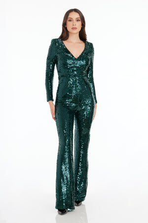Carson Jumpsuit / DEEP EMERALD