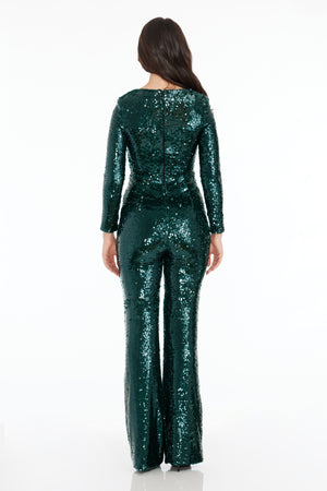 Carson Jumpsuit / DEEP EMERALD