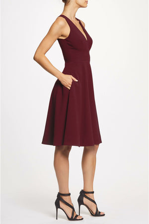 Catalina Dress / BURGUNDY