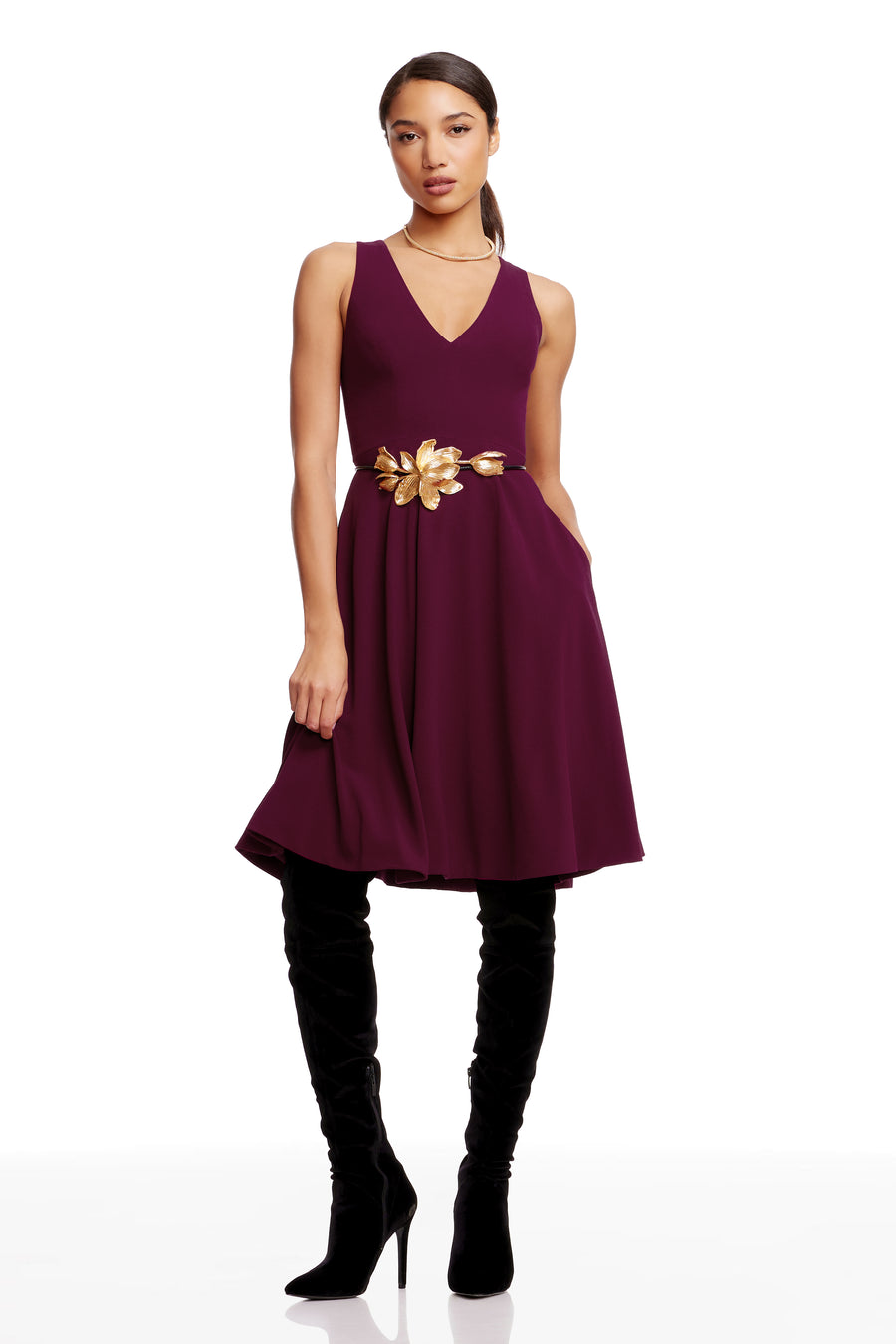 CATALINA DRESS / DARK MAGENTA