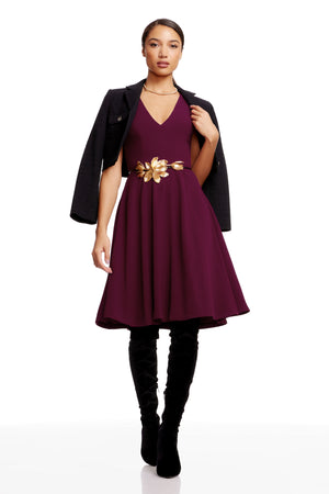 CATALINA DRESS / DARK MAGENTA