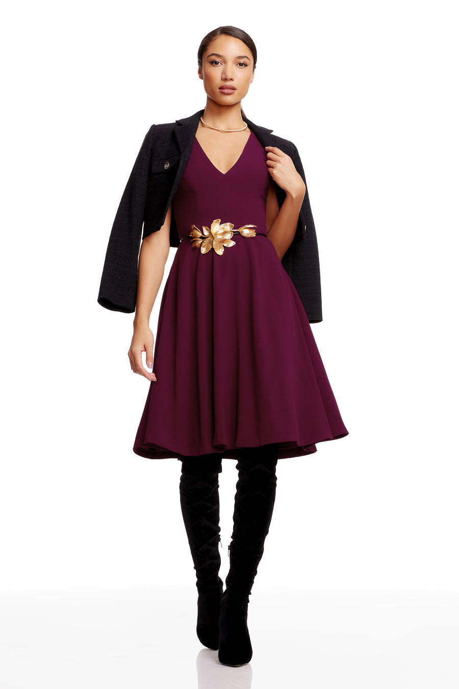 CATALINA DRESS / DARK MAGENTA
