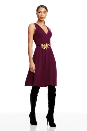 CATALINA DRESS / DARK MAGENTA