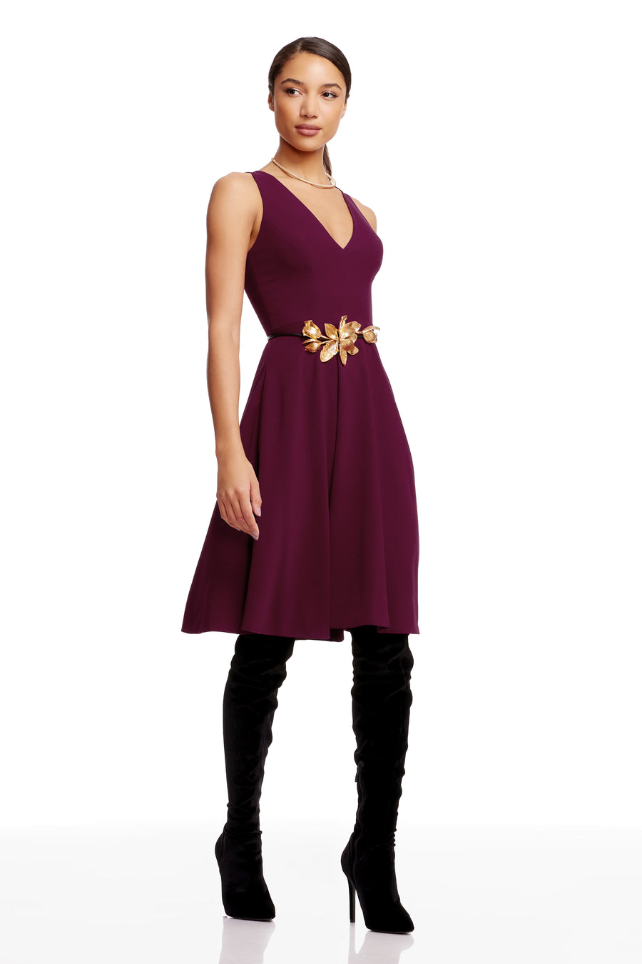 CATALINA DRESS / DARK MAGENTA