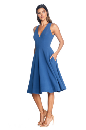 Catalina Dress / GRAPHITE BLUE