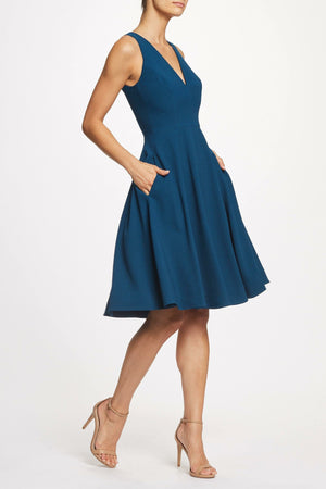 Catalina Dress / PEACOCK BLUE