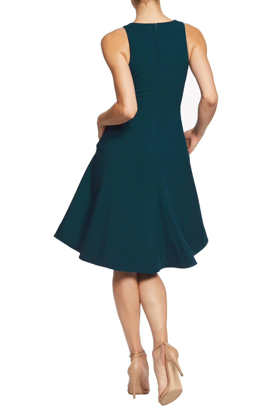 Catalina tea length fit & flare dress dress the population sale