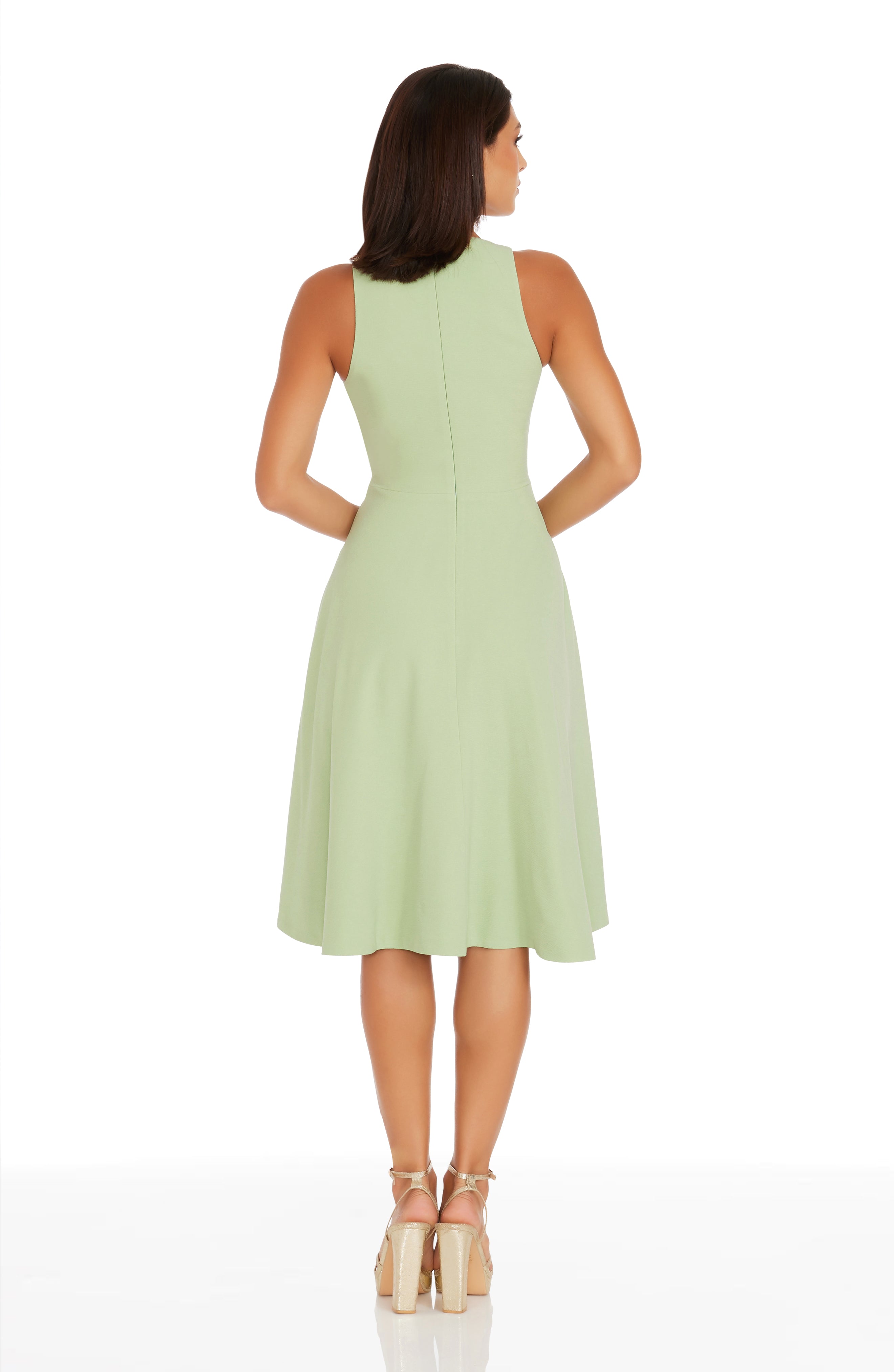 catalina fit and flare cocktail dress Dress the Population Catalina Dress - Red