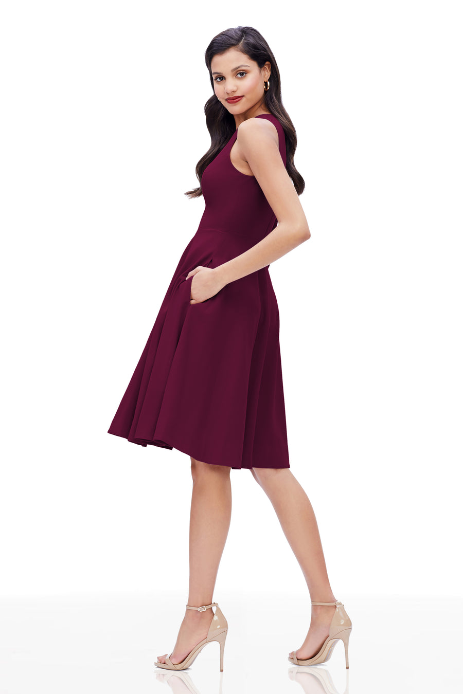 CATALINA DRESS / DARK MAGENTA