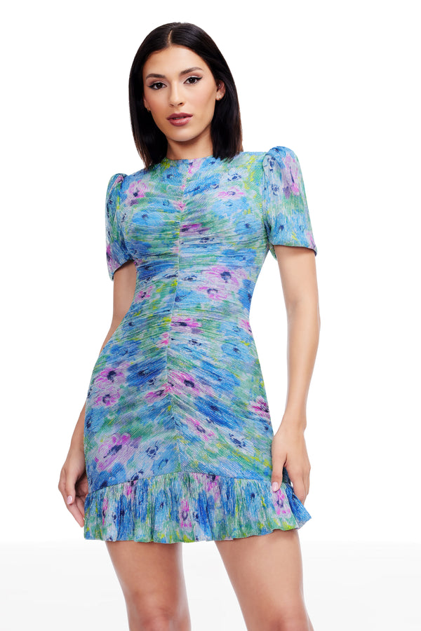 CHANDLER DRESS / SKY MULTI