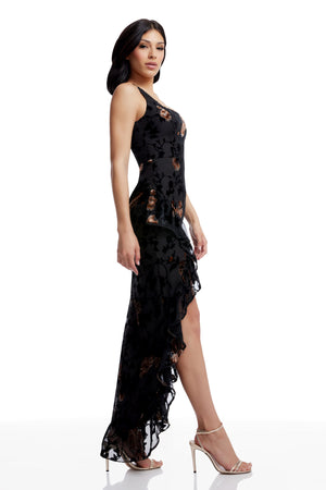 Charlene Dress / BLACK MULTI