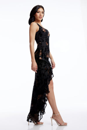 Charlene Dress / BLACK MULTI