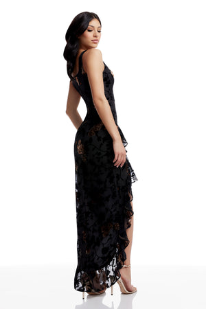 Charlene Dress / BLACK MULTI