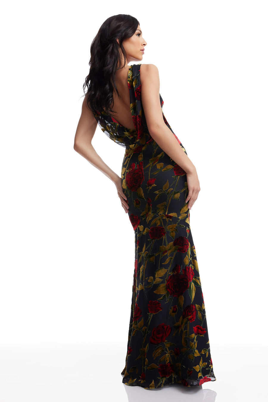 Cherilyn Dress / BLACK MULTI