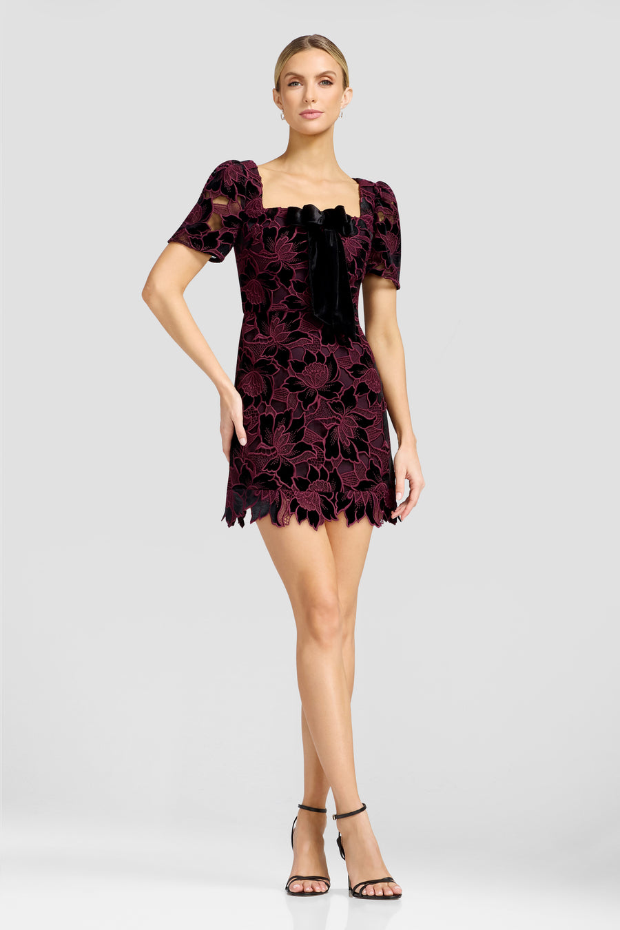 Clarke Dress / DEEP PLUM MULTI